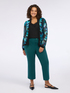 Unstructured jacket in patterned tulle image number 2