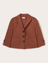 Veste manches trois-quarts en m&eacute;lange de coton image number 4
