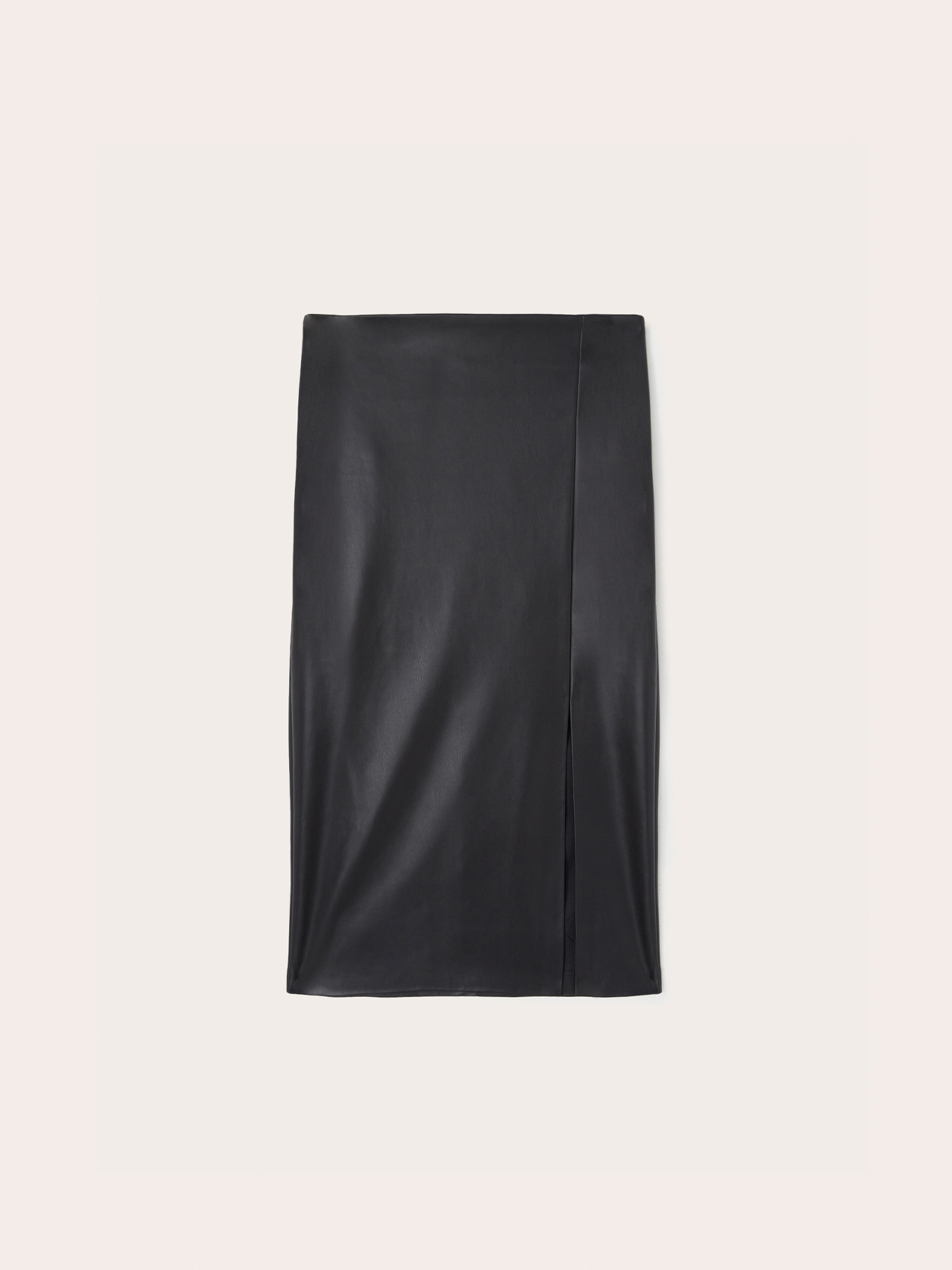 Coated fabric midiskirt image number 3