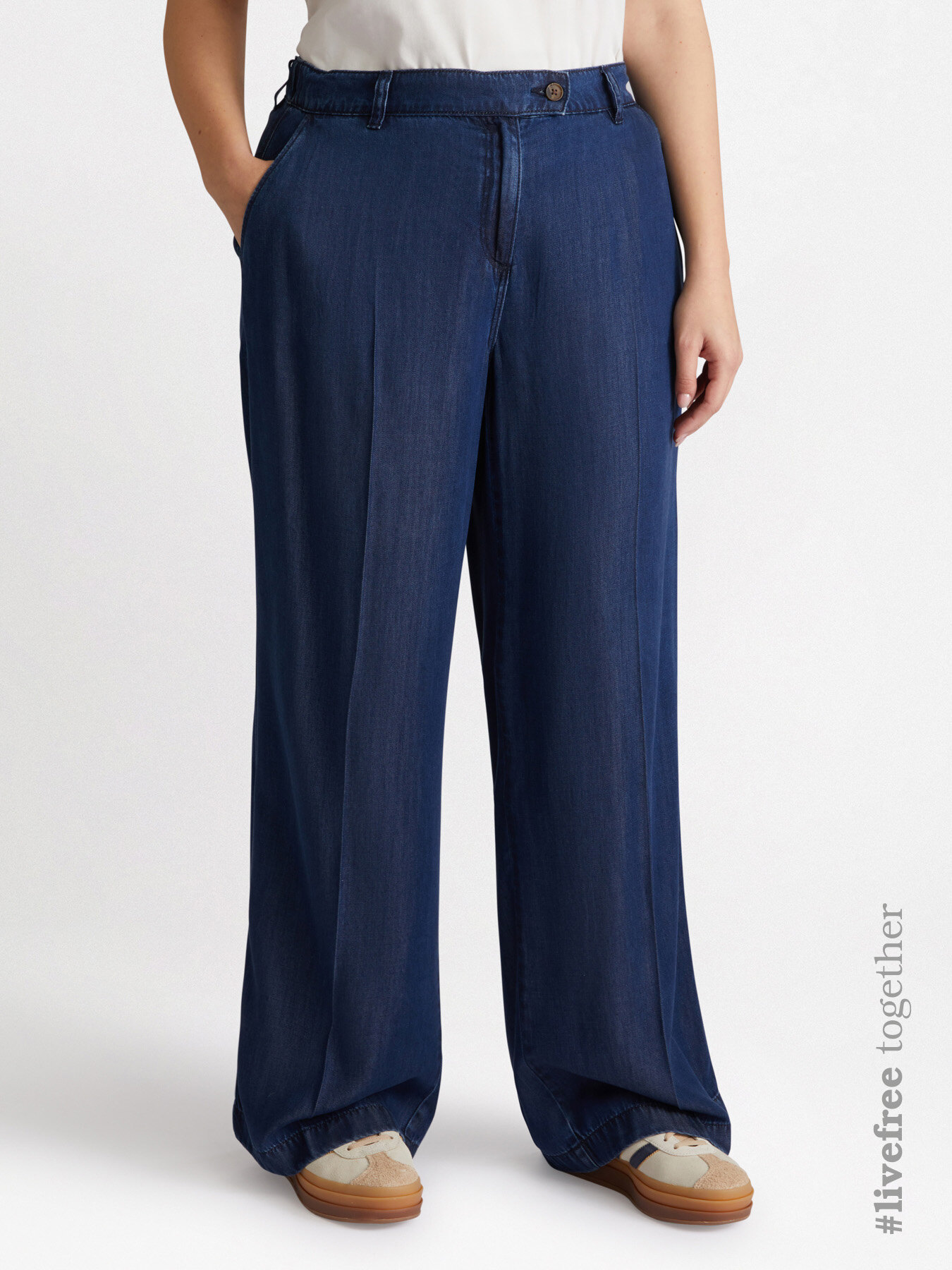 Weite Hose mit TENCEL™-Fasern image number 0