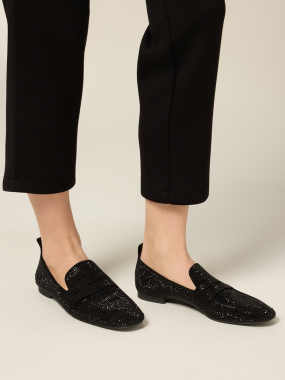 Ballerine con applicazioni strass