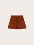 Shorts a vita alta con piega a soffietto image number 4