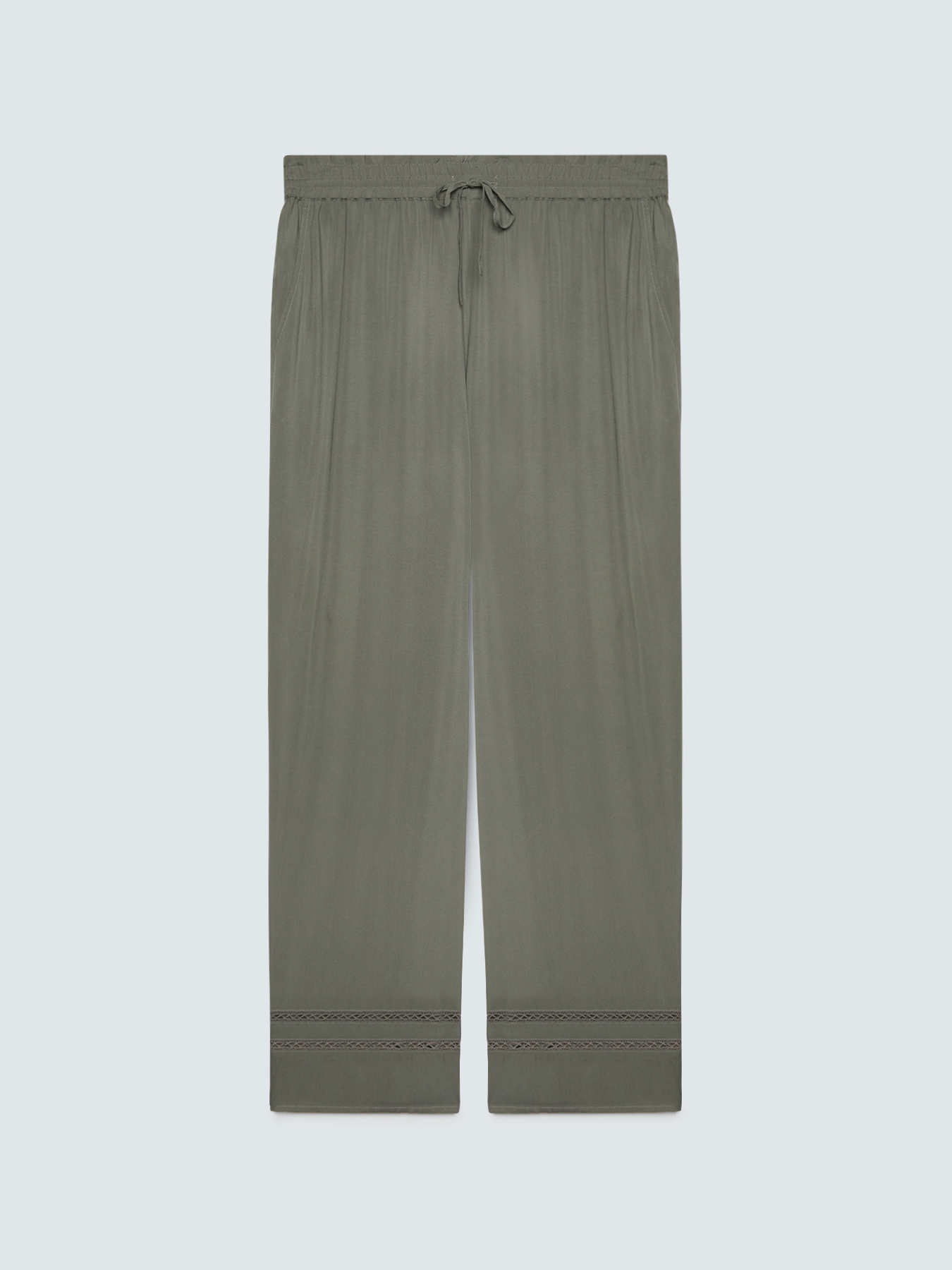 Wide-Leg-Hose mit Ajour-Detail image number 4