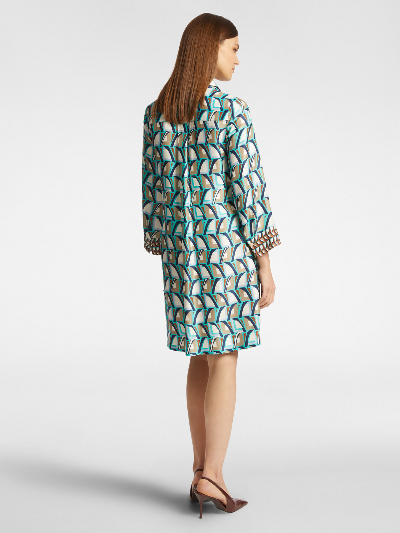 Printed chemisier dress image number 1