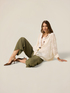 Jacquard shirt with mandarin collar image number 3