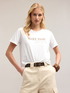 Boxy t-shirt with embroidered lettering image number 3