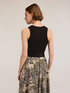 Tank top with crystal fringes image number 1