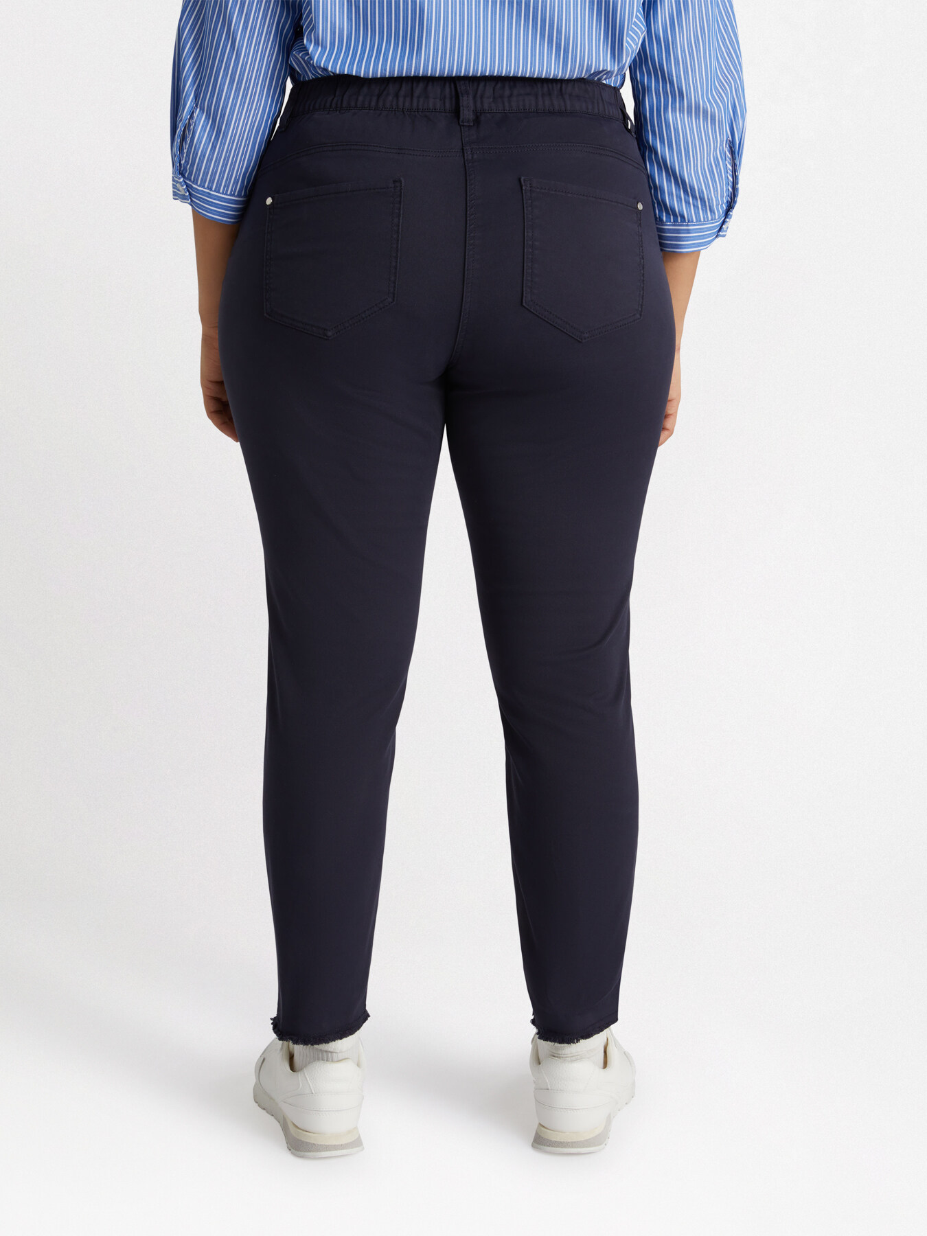 Cotton skinny trousers image number 1