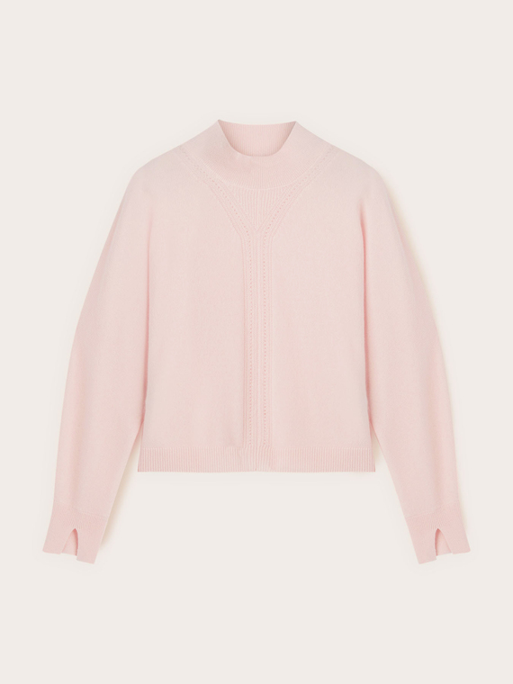 Rundhals-Pullover aus Kaschmir mit Ajour&eacute;