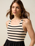 Robe longue avec partie rayée image number 2