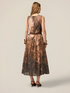 Patterned cotton muslin dress image number 1
