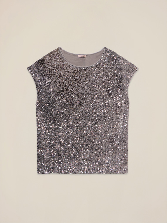T-shirt in paillettes