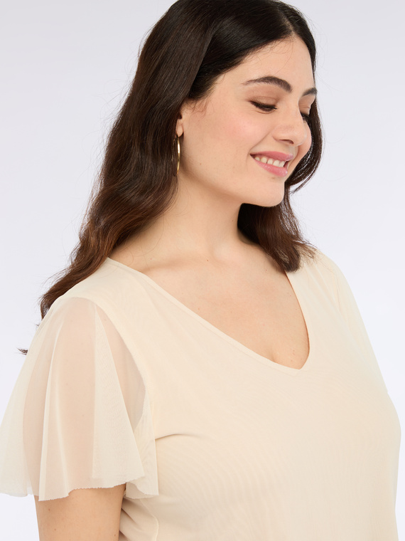 T-shirt en tulle