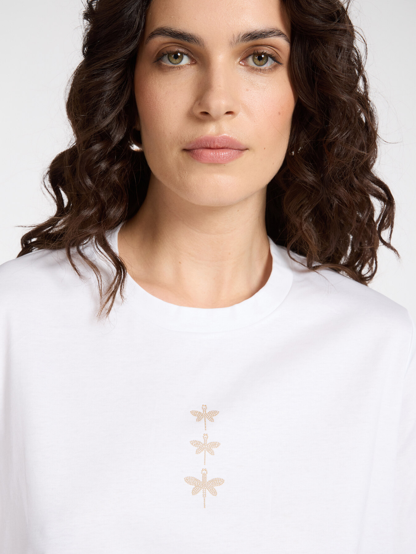 Cotton t-shirt with dragonflies image number 3