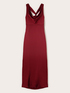 Rochie lungă din satin cu drapaj image number 4