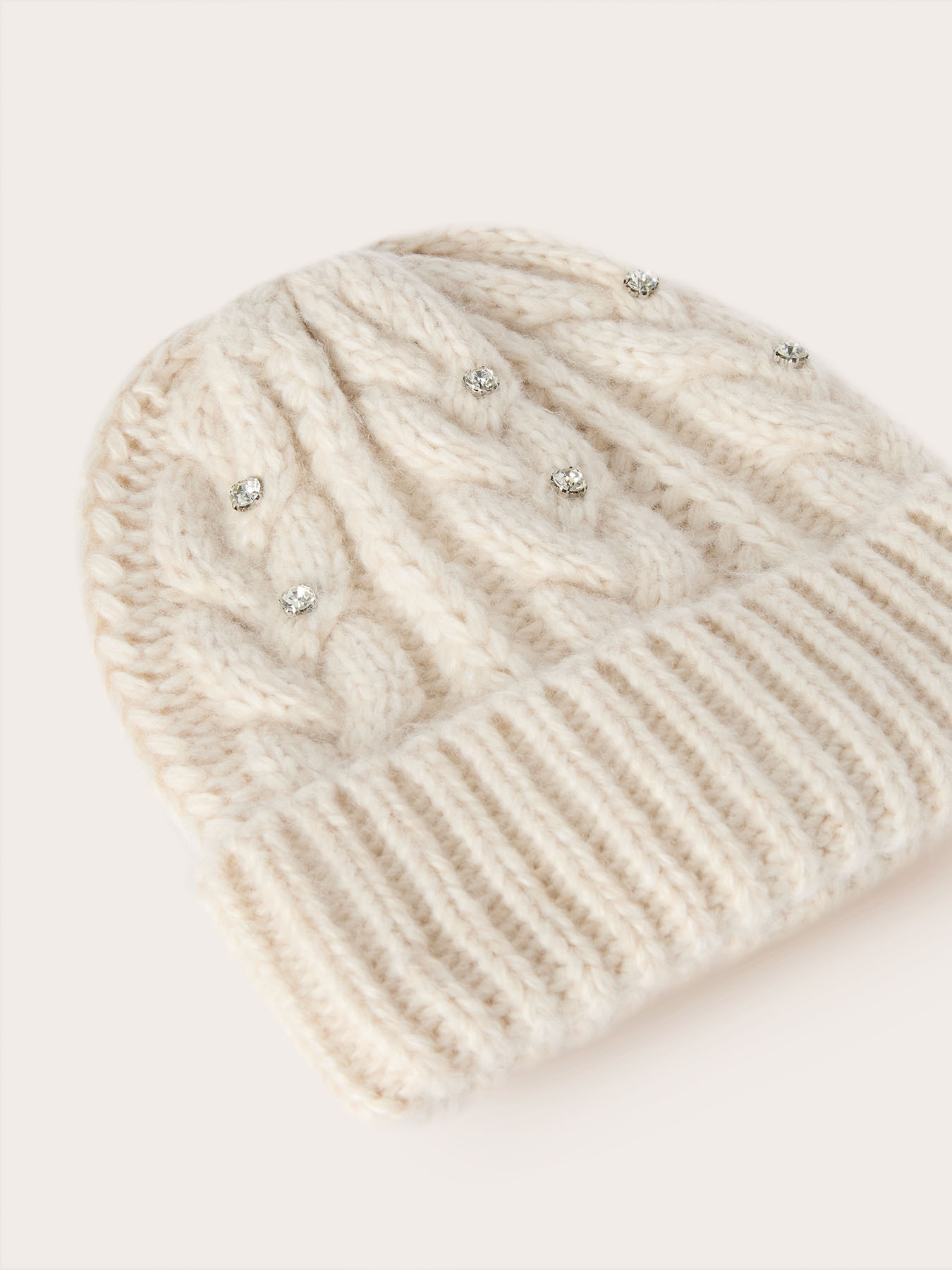 Set sciarpa e berretto con pietre crystal image number 2