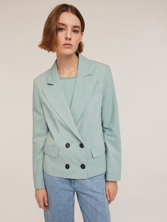 Veste à double boutonnage en polyviscose