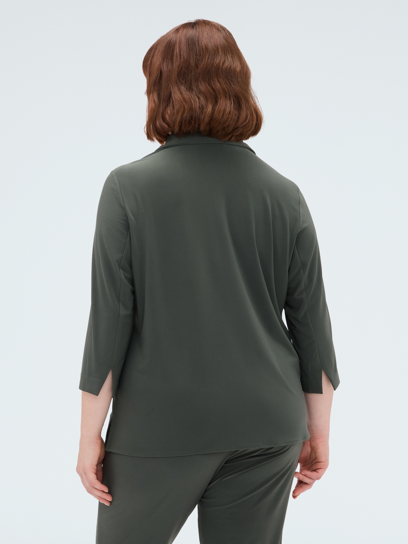 Camicia in jersey con colletto image number 1