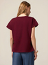 T-shirt with flower pin image number 1