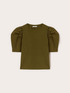 T-shirt with puff sleeves and stones image number 4