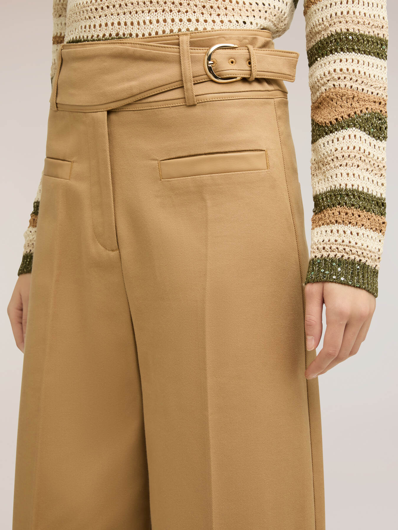 Palazzo pants with high waist image number 2