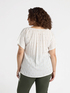 Blouse with laces in creponne fabric image number 1