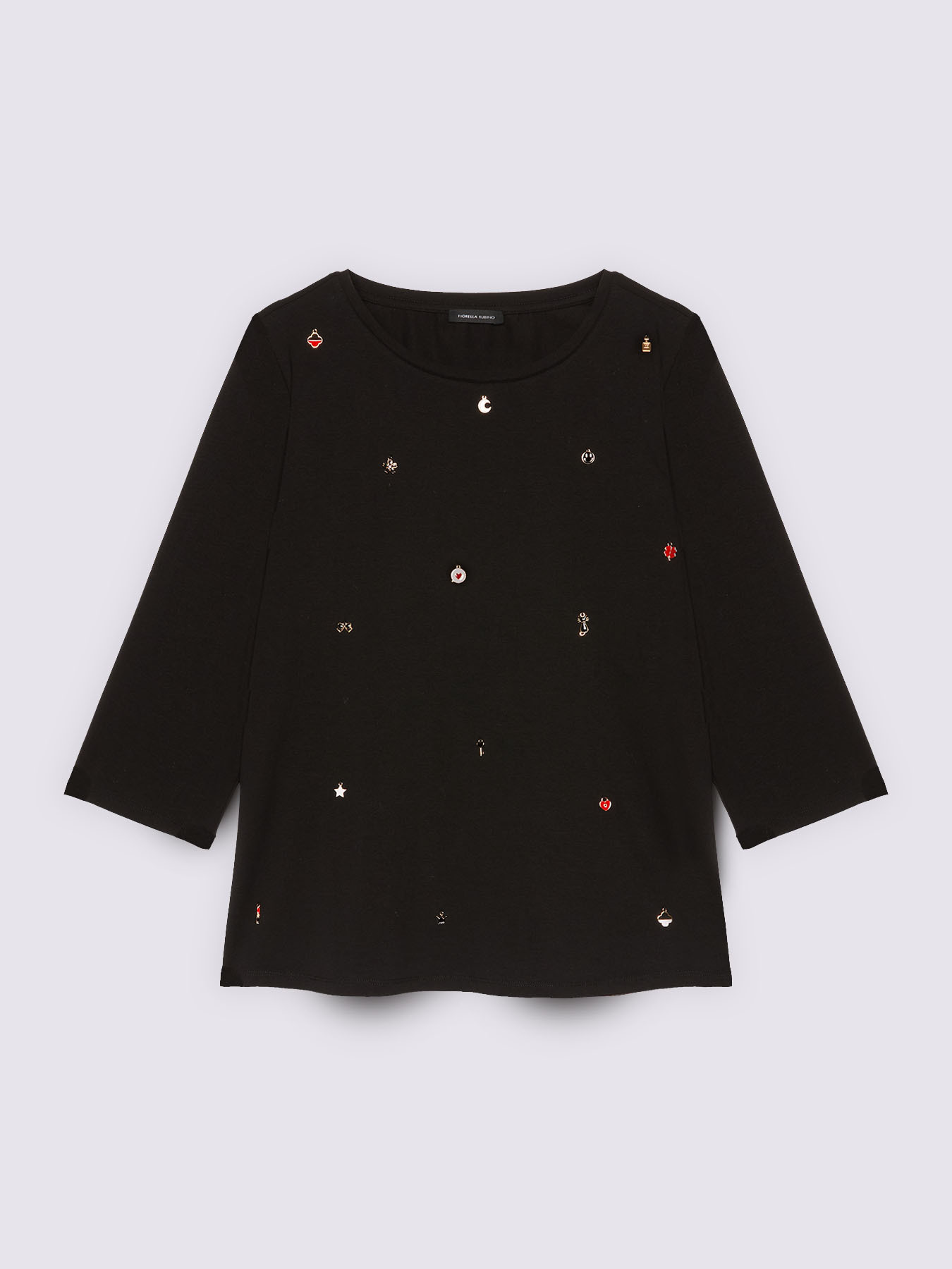 Cotton jersey t-shirt with charms image number 4