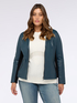 Biker jacket with stretch fabric inserts image number 2