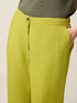 Cropped linen blend trousers image number 2