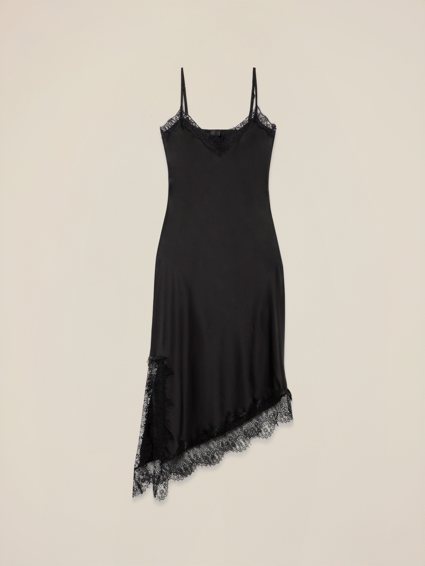 Vestito lingerie in raso e pizzo image number 4