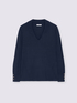 V-neck sweater with buttons on the cuffs image number 4