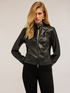 Jacket in coated fabric with shaping cuts image number 3
