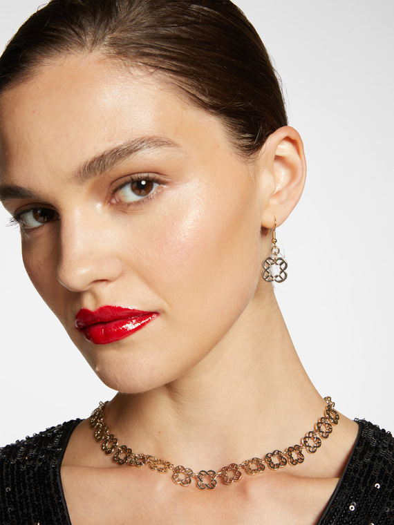 Monogram earrings