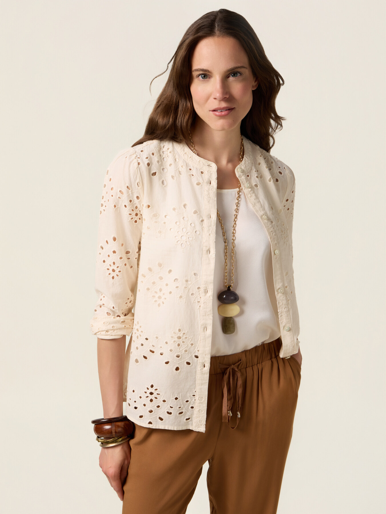 Broderie anglaise shirt image number 0