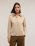 Camicia in raso con borchie image number 0