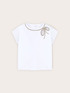 Tricou cu fundă din strasuri image number 4