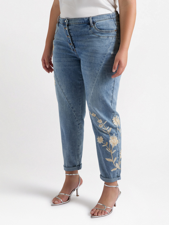 Bestickte Jeans