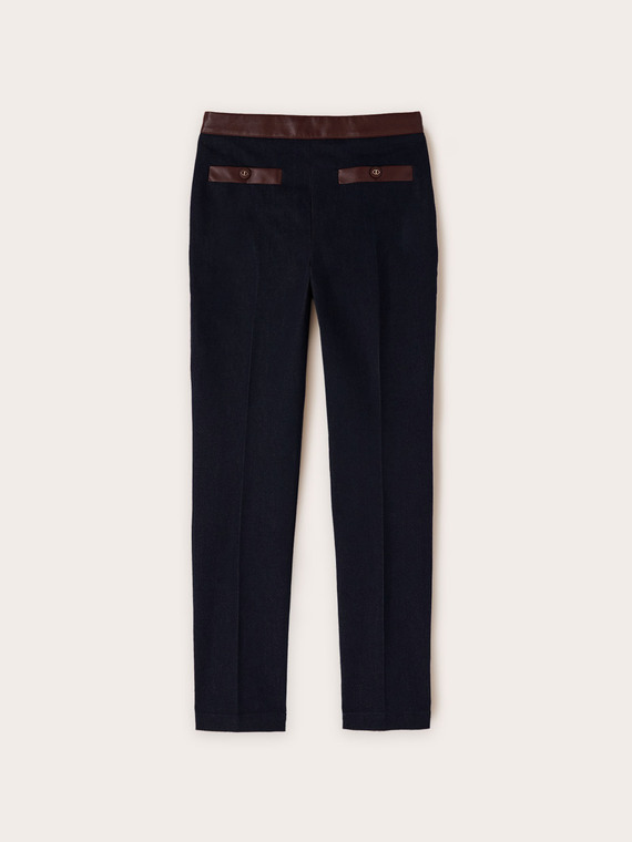 Skinny-Jeans mit Einsätzen