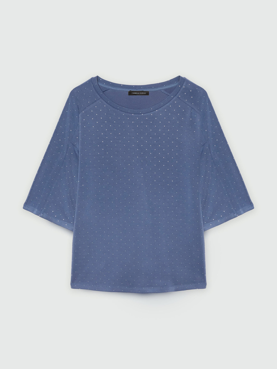Sweatshirt mit Strass