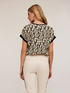 Kimono-Bluse mit Ring-Muster image number 1