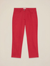 Cotton blend cropped trousers image number 4