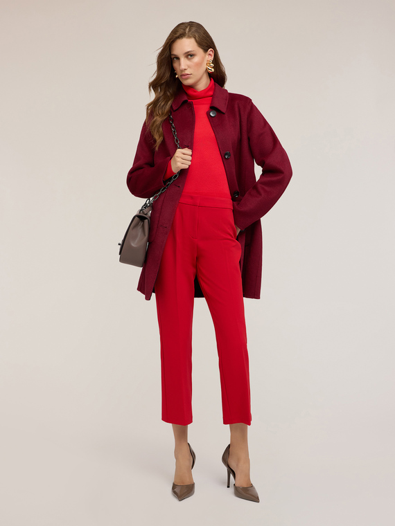 Kick flare trousers in polyviscose