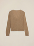 Cardigan scollo a V misto cashmere image number 3