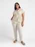 Camicia con borchie e nodo laterale image number 0