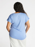 T-shirt en satin et jersey image number 2