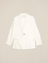 Single-breasted linen blazer image number 3