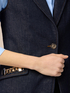 Gilet denim con catene metalliche image number 2