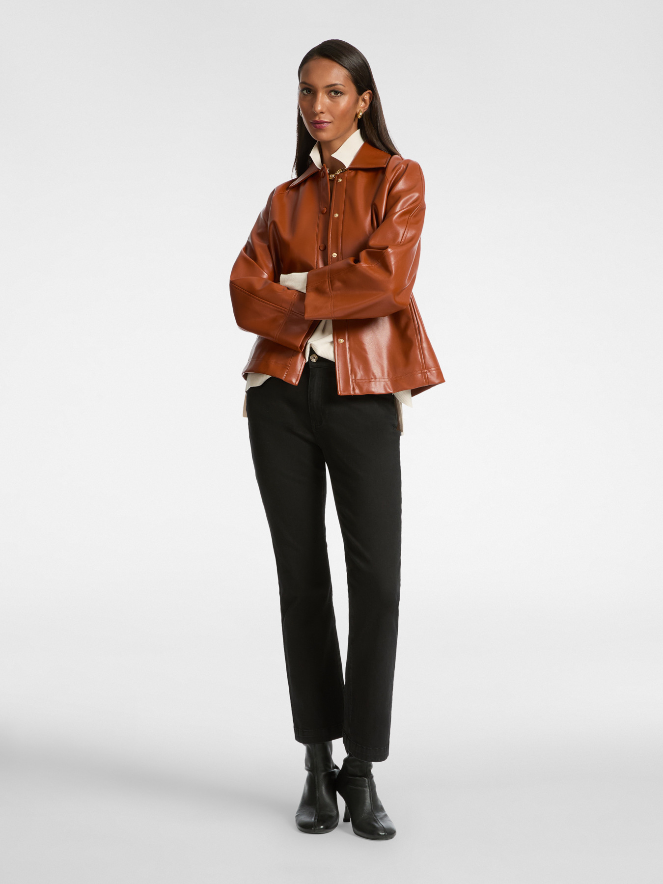 Jacke aus beschichtetem Gewebe image number 2