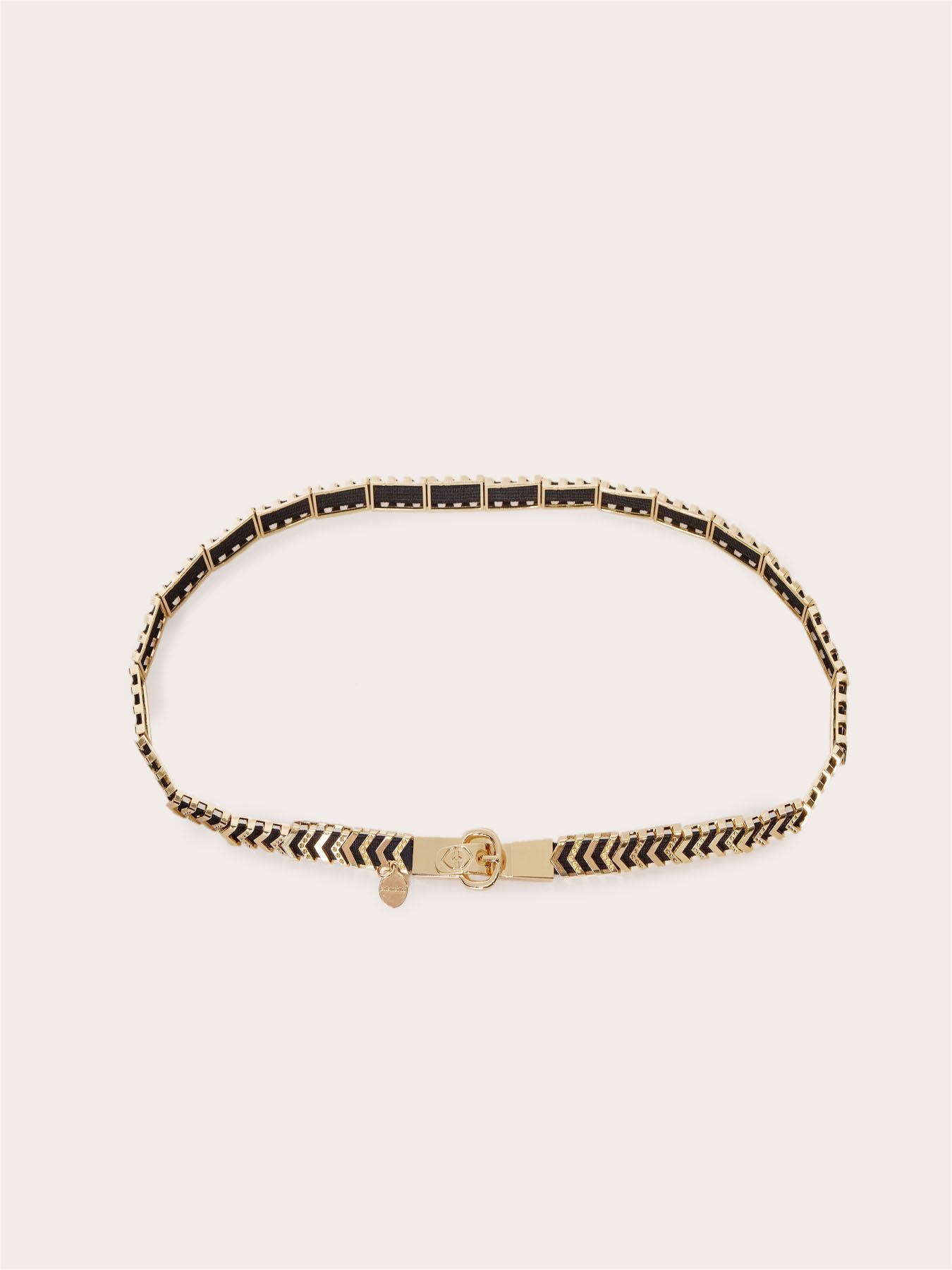 Chain belt with geometric pattern image number 1