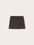 Pleated wrap-style mini skirt image number 4